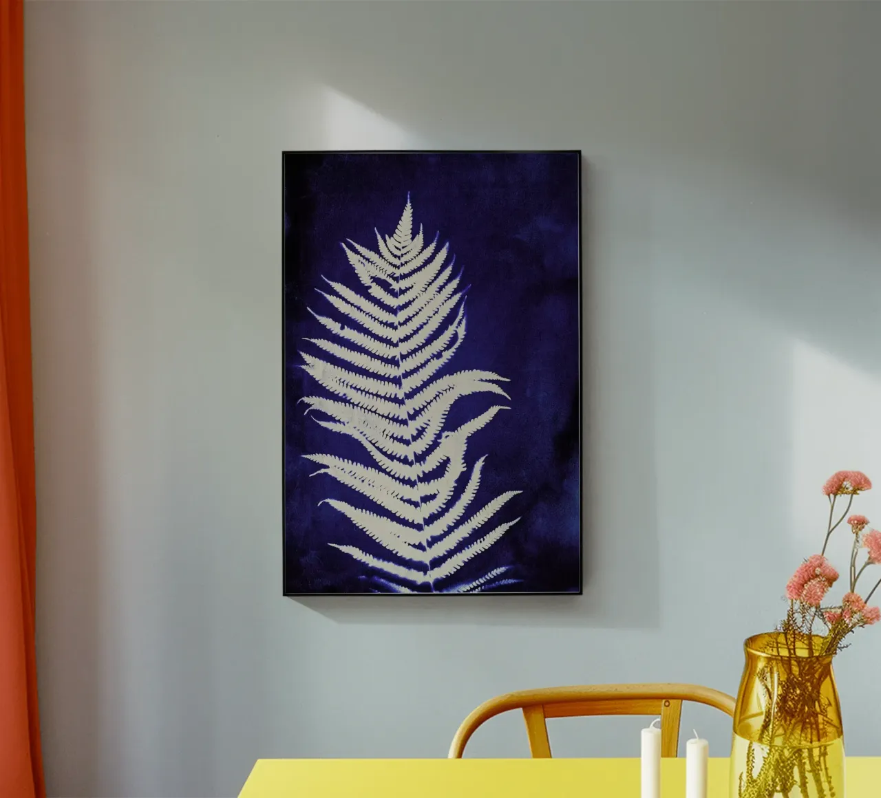 Fern On Blue plexiglass da Klaus with K