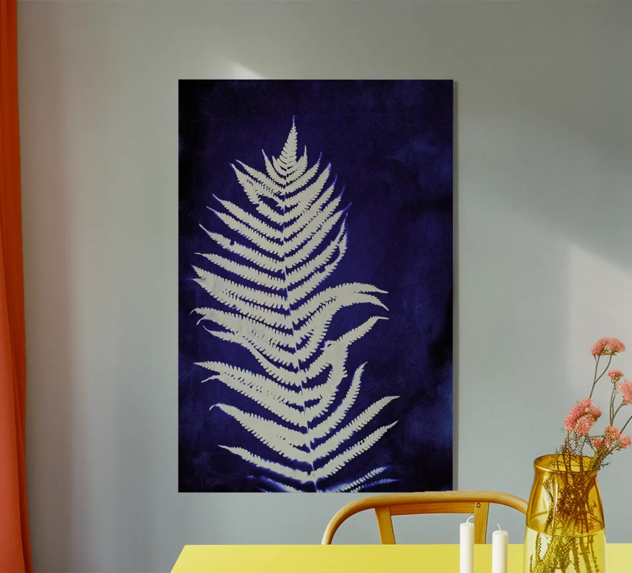 Fern On Blue plexiglass da Klaus with K