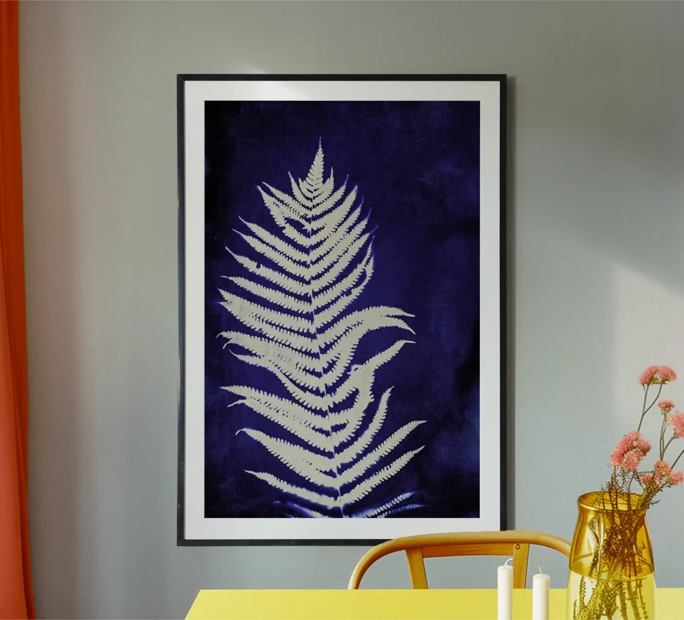 Fern On Blue poster da Klaus with K