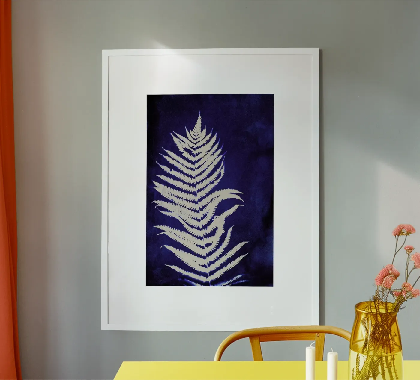 Fern On Blue poster da Klaus with K