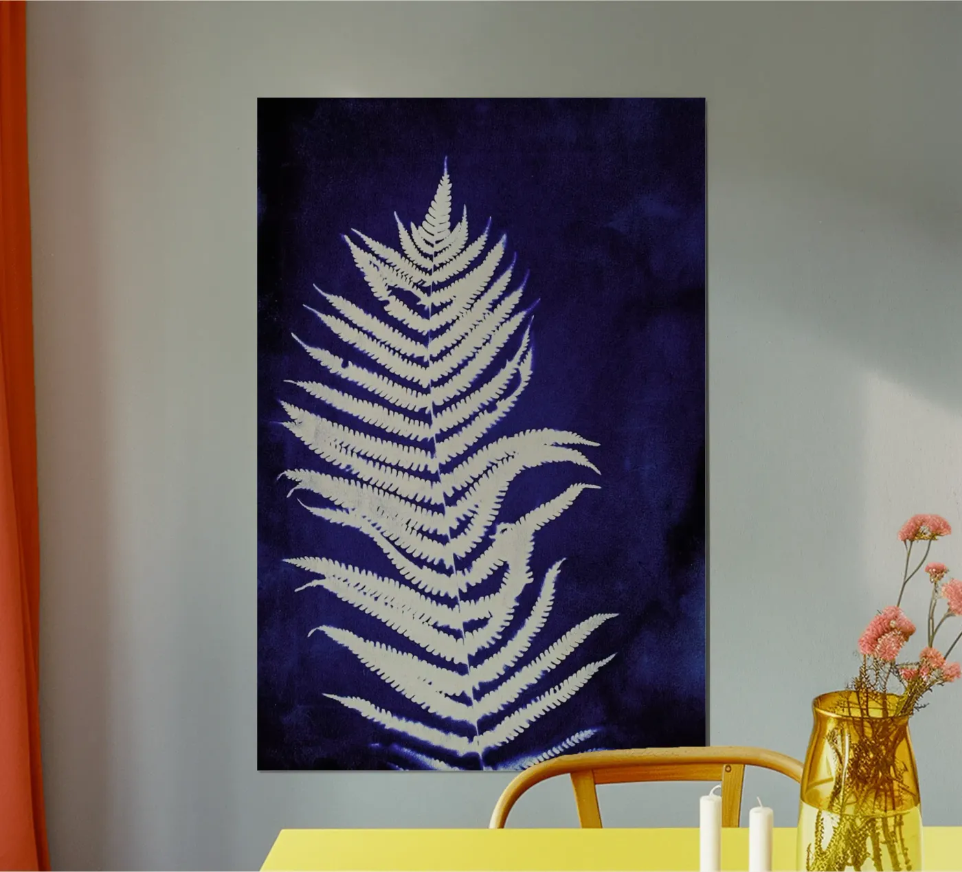 Fern On Blue poster da Klaus with K