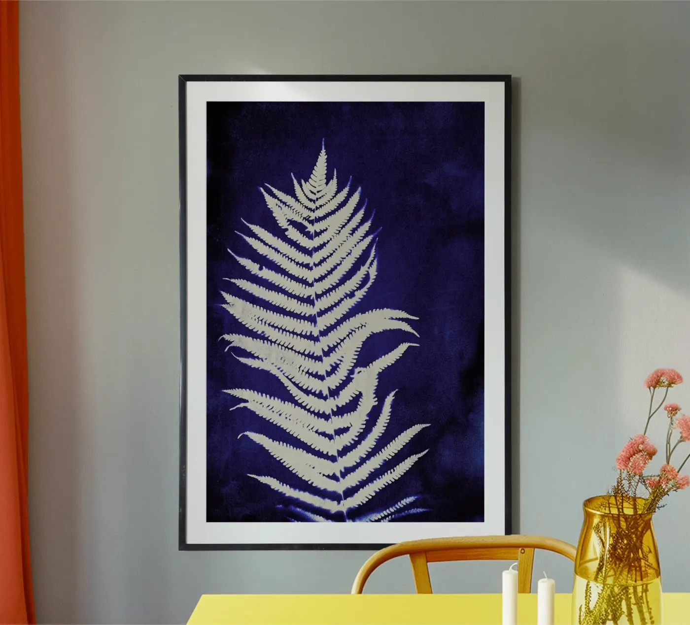 Fern On Blue poster da Klaus with K
