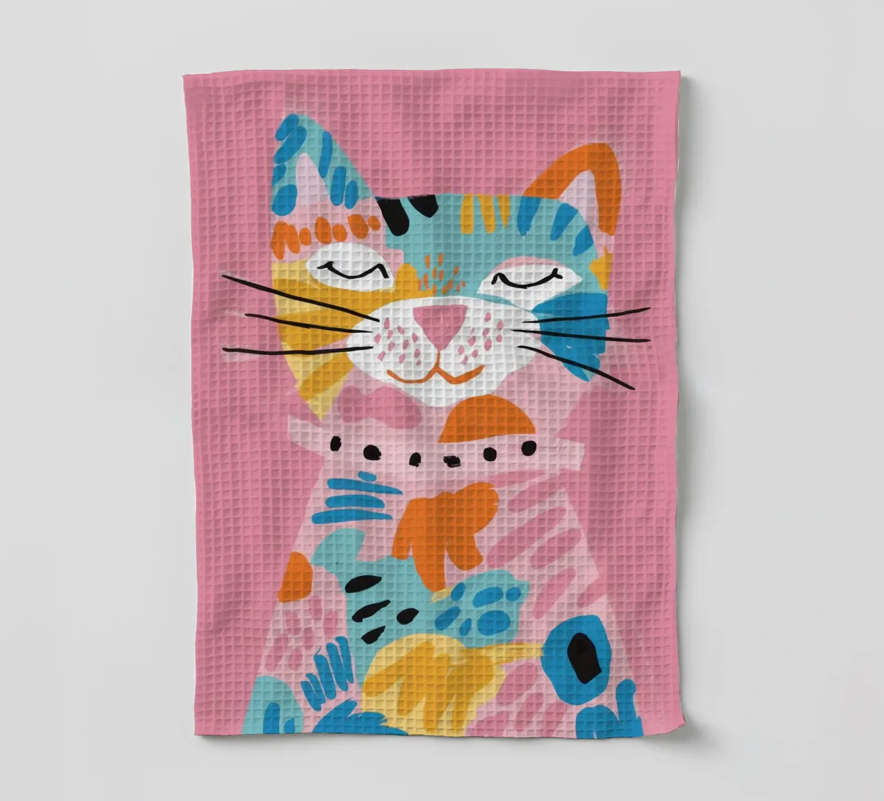Chromatic Cat Dreamscape torchon de Aether Brush