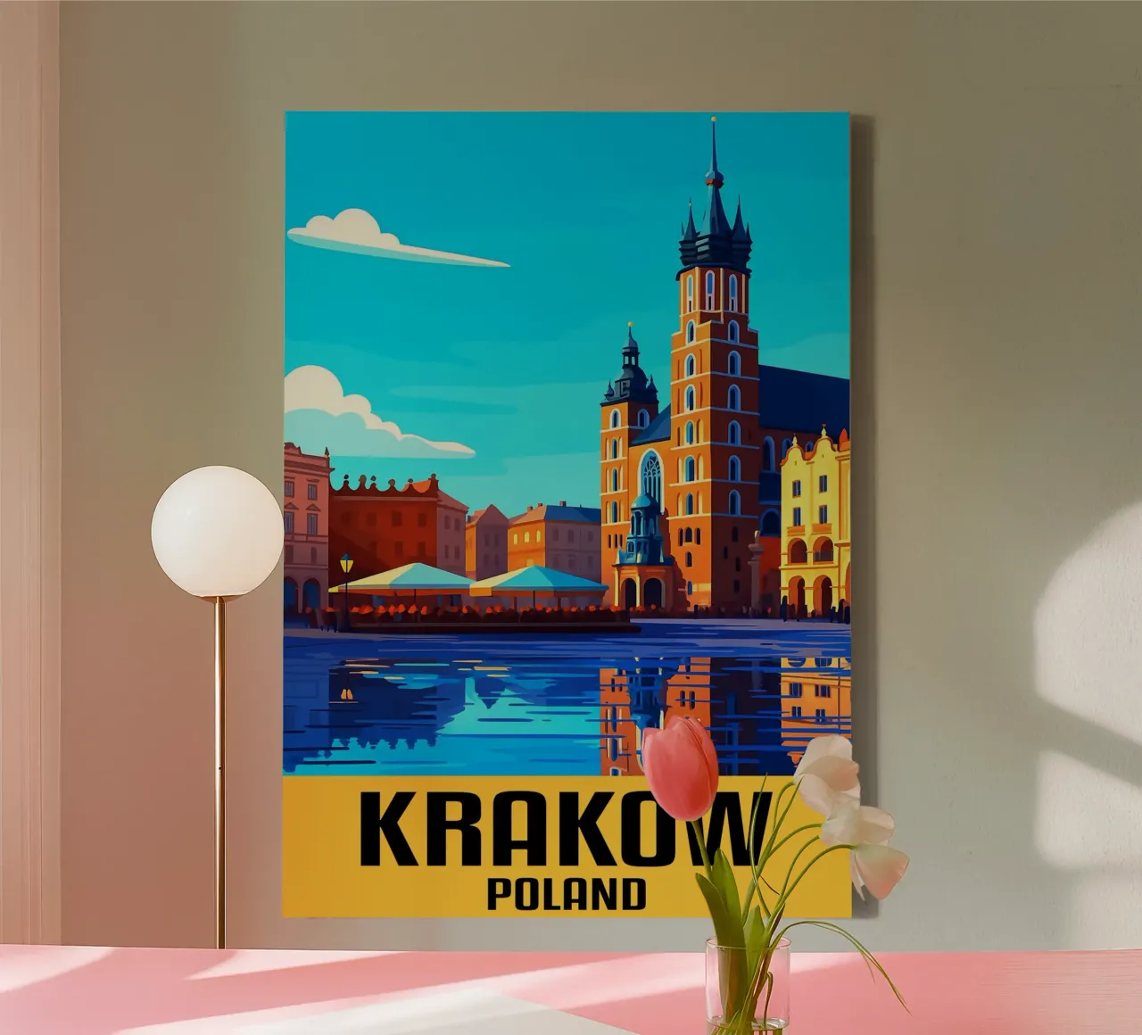 Cracovia Polonia Città Arte Immaginazione tela con Cornice a cassetta da oneheart