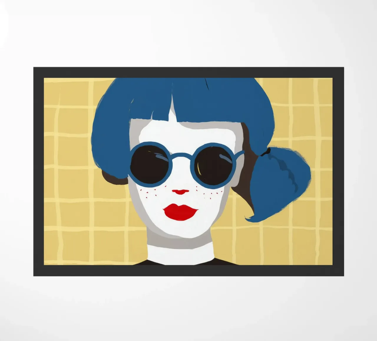 Electric Grid Diva doormat by Aether Brush