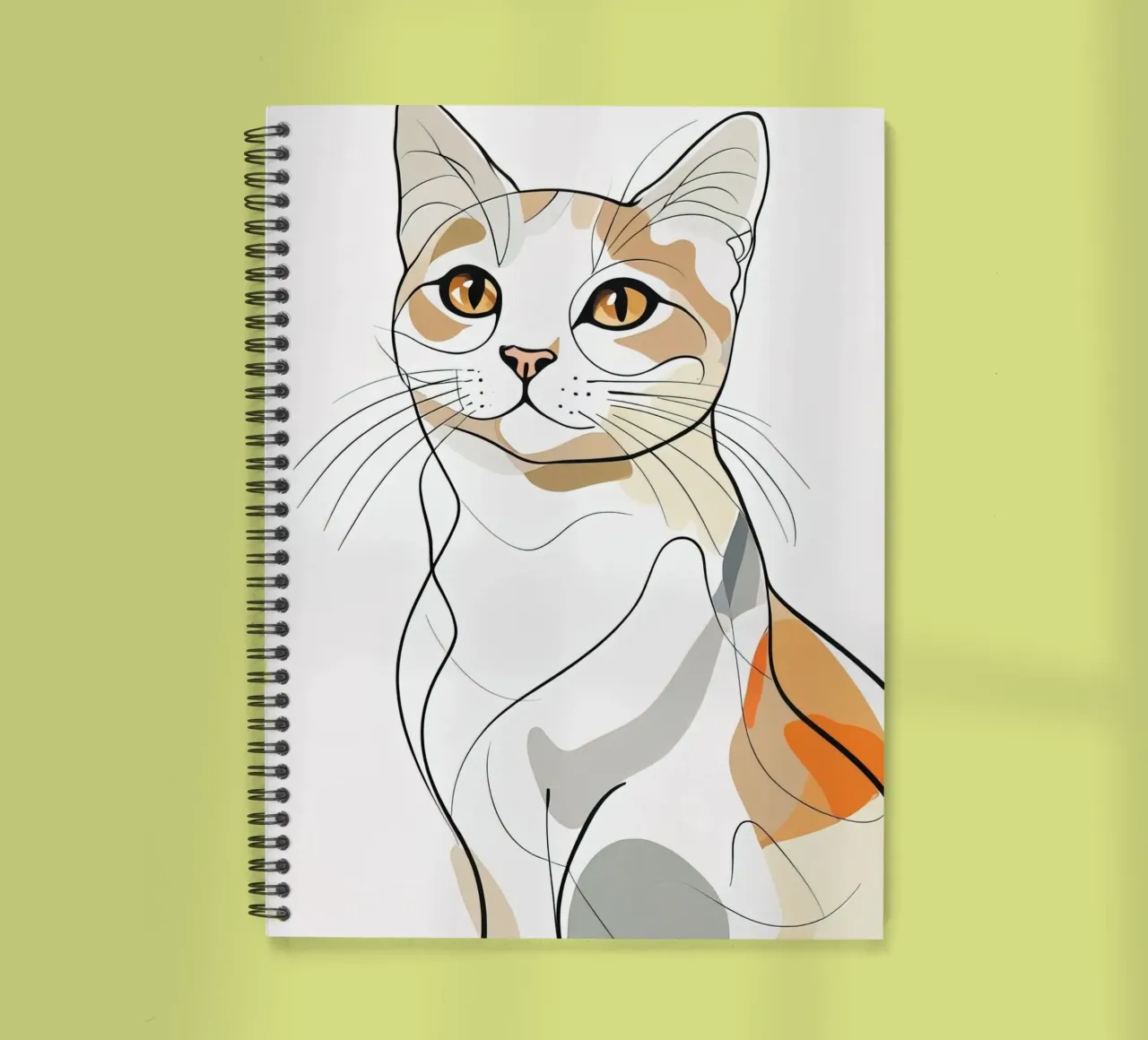 Minimalist cat spiral notebook by 🎁 ARTVI-SHOP