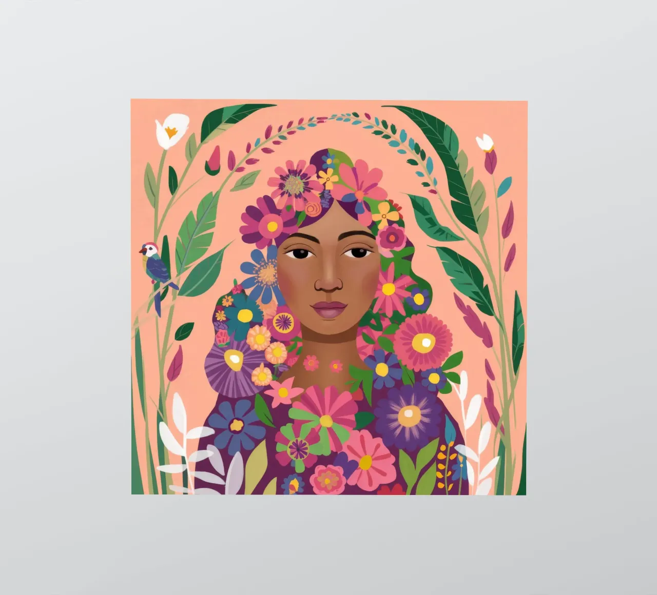 Floral Crown Goddess sticker by Aether Brush