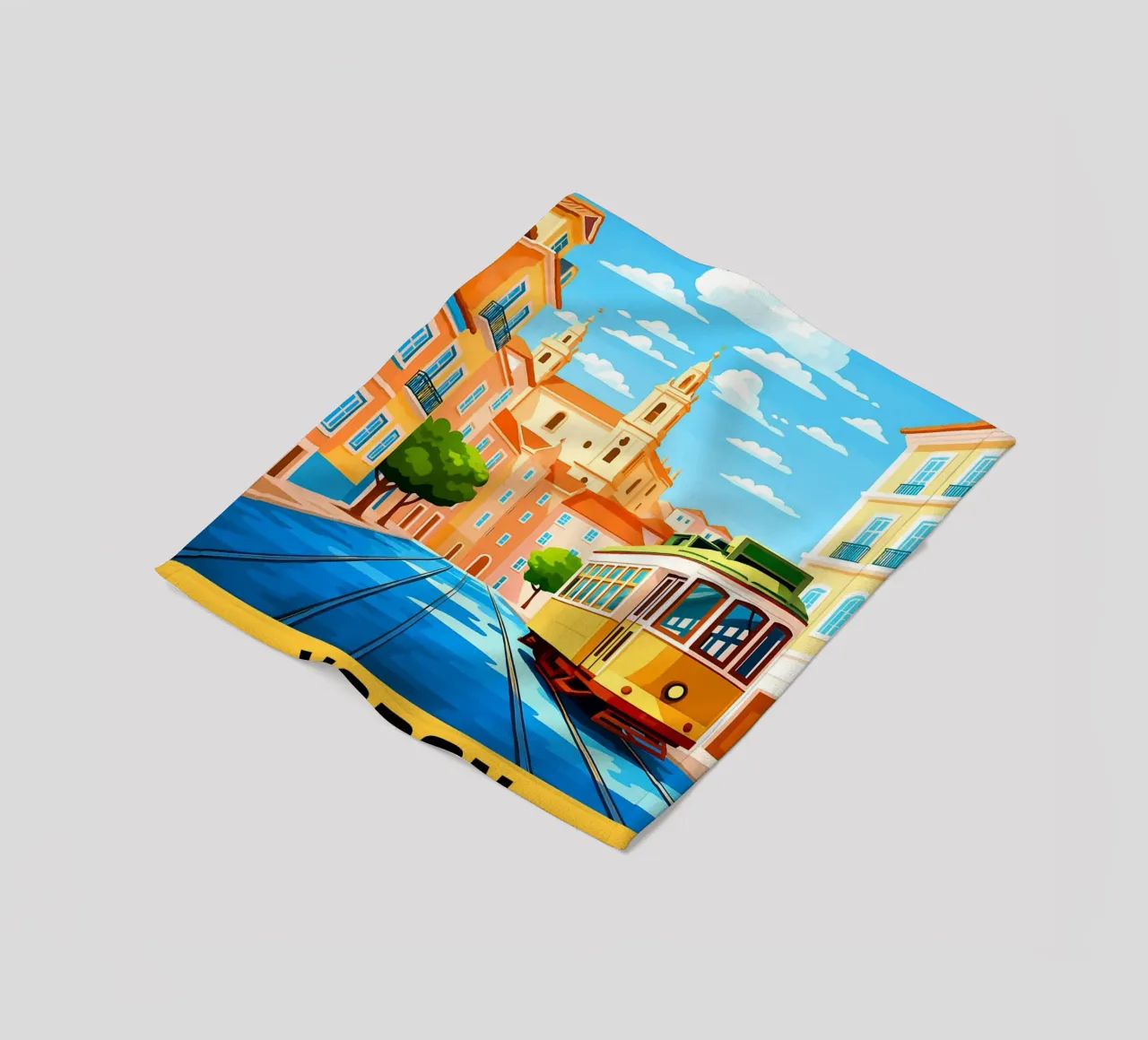 Lisbona Portogallo Città Arte Immaginazione coperta in pile da oneheart