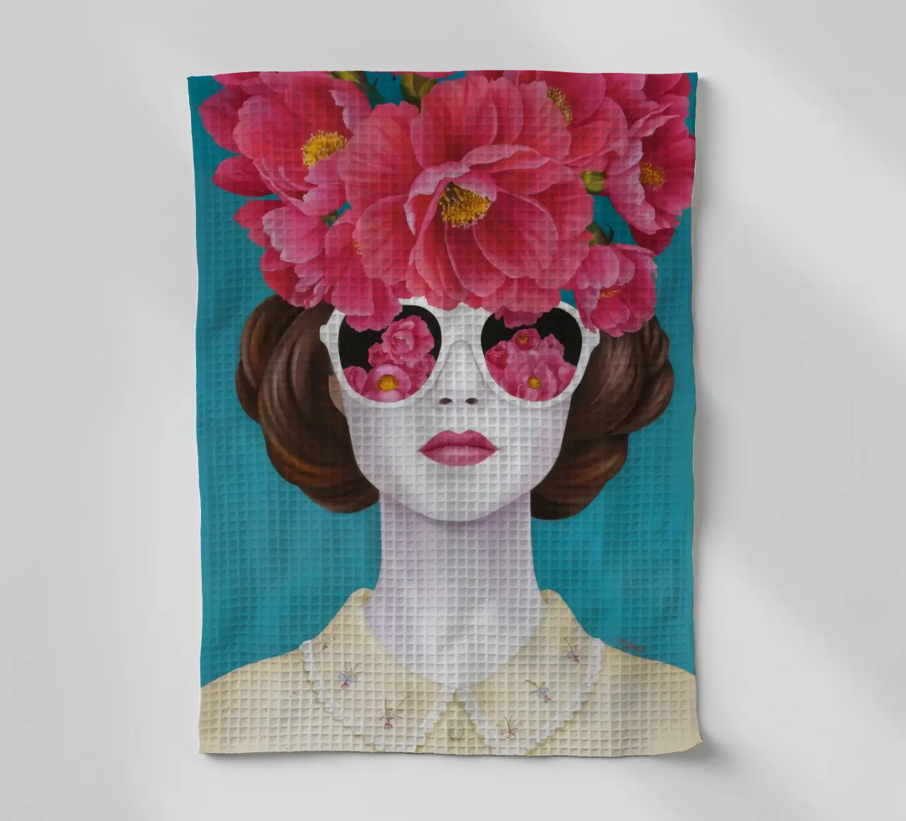 Vision surréaliste des pivoines torchon de Aether Brush