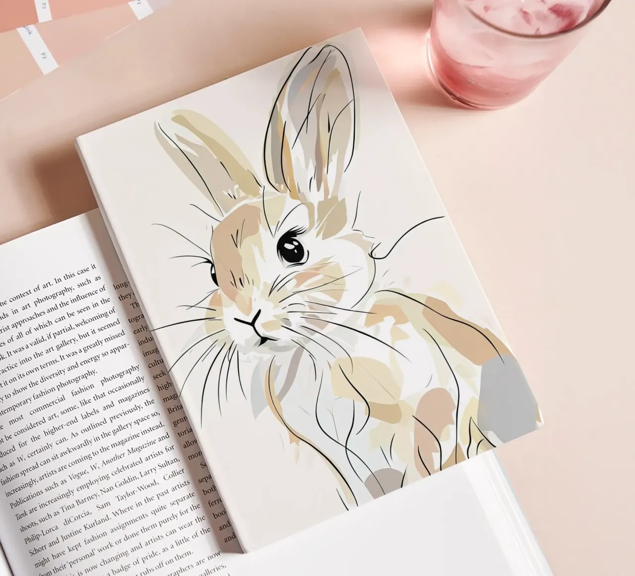 lapin minimaliste carnet de notes de ARTVI-SHOP