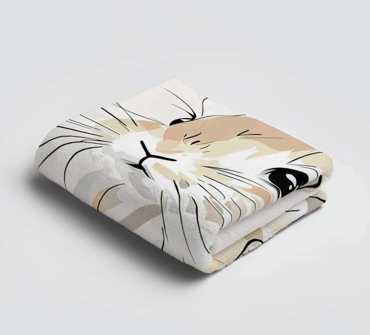 minimalist rabbit towel by ARTVI-SHOP