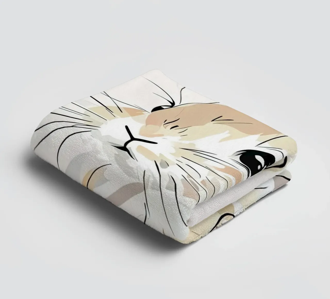 Minimalistisches Kaninchen Handtuch von ARTVI-SHOP
