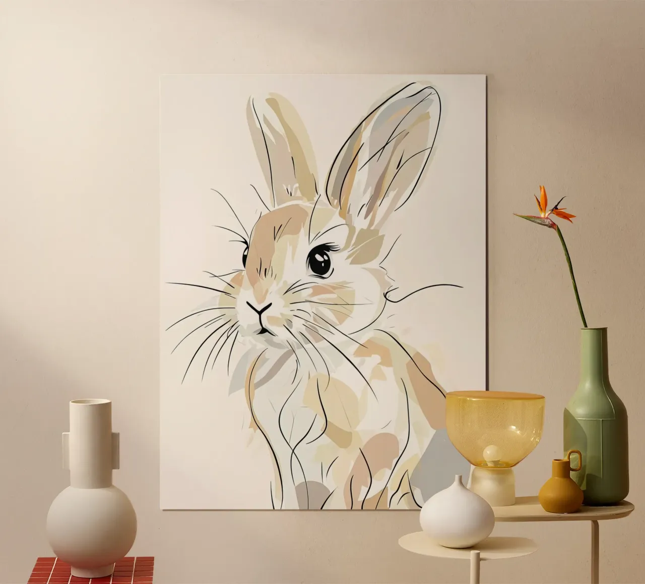 coniglio minimalista poster da ARTVI-SHOP