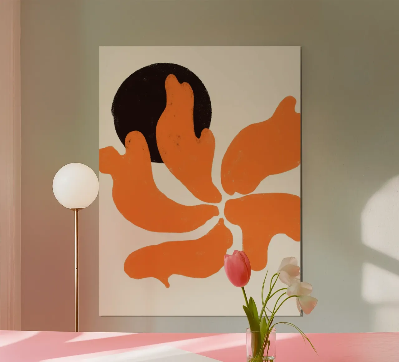 Petali di sole alla deriva Matisse poster con telaio in legno da EDMPROJECT