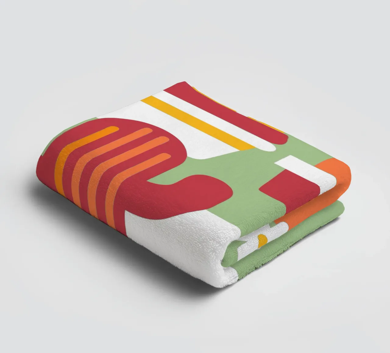 Cactus and Stacked Vase towel by FLOWER PLACE SHOP