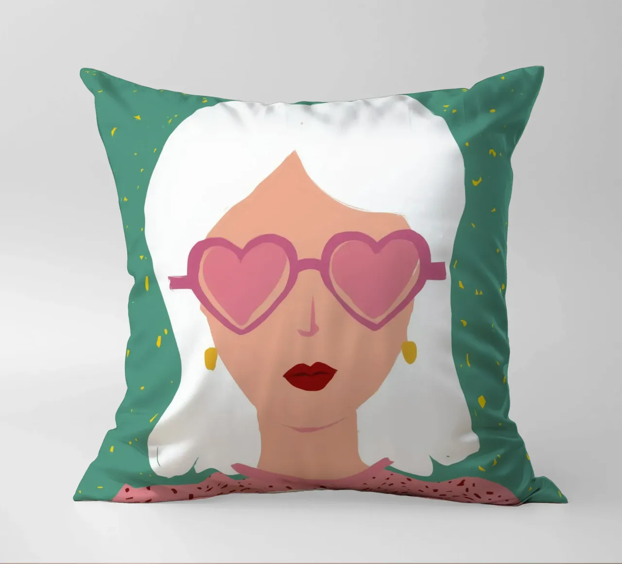 Diva del cuore-sole cuscino da Aether Brush