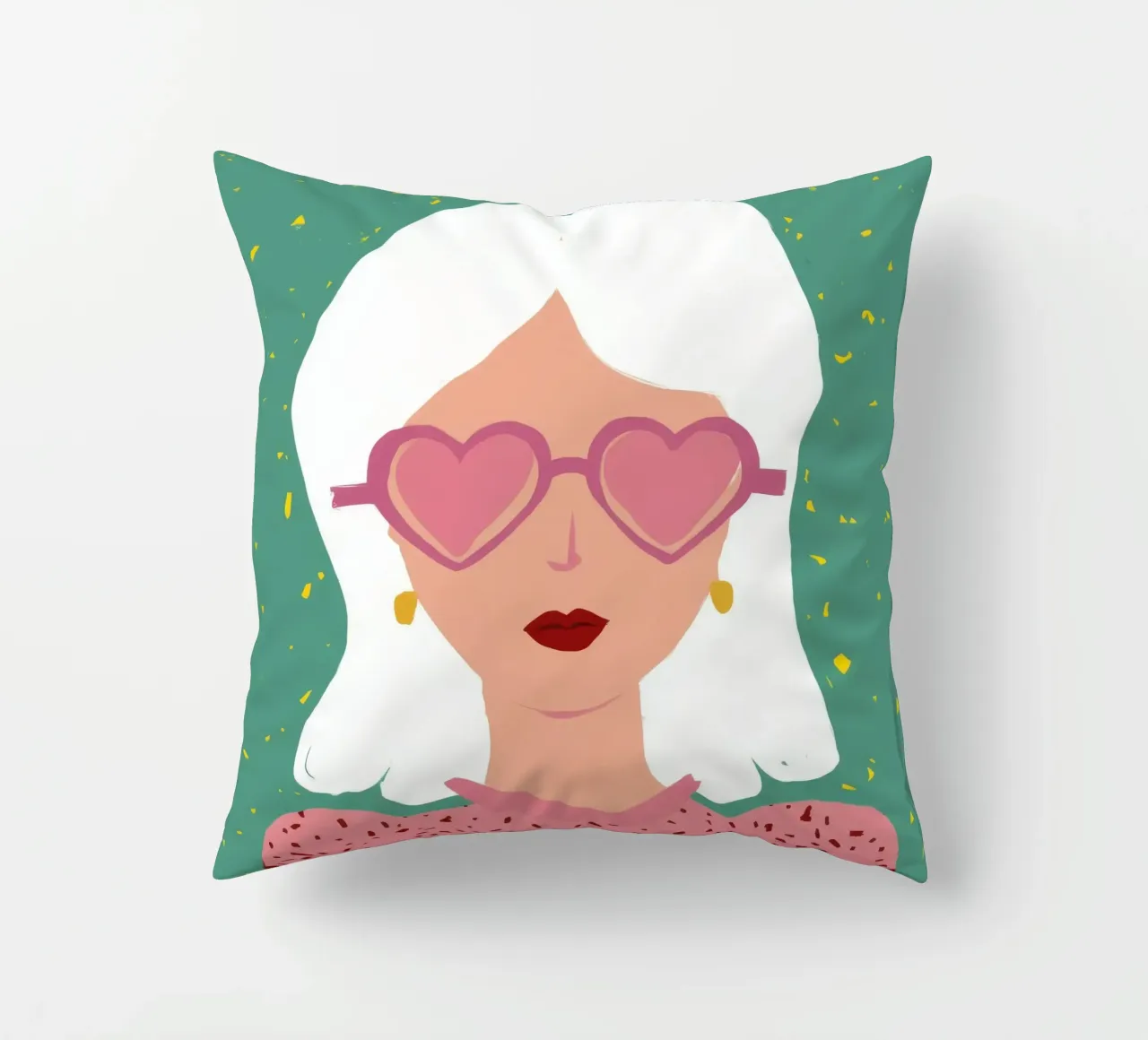 Diva del cuore-sole cuscino da Aether Brush