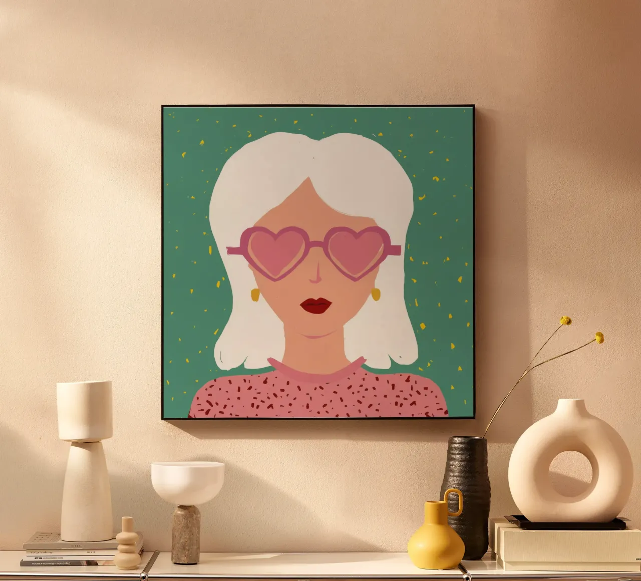 Diva del cuore-sole plexiglass da Aether Brush