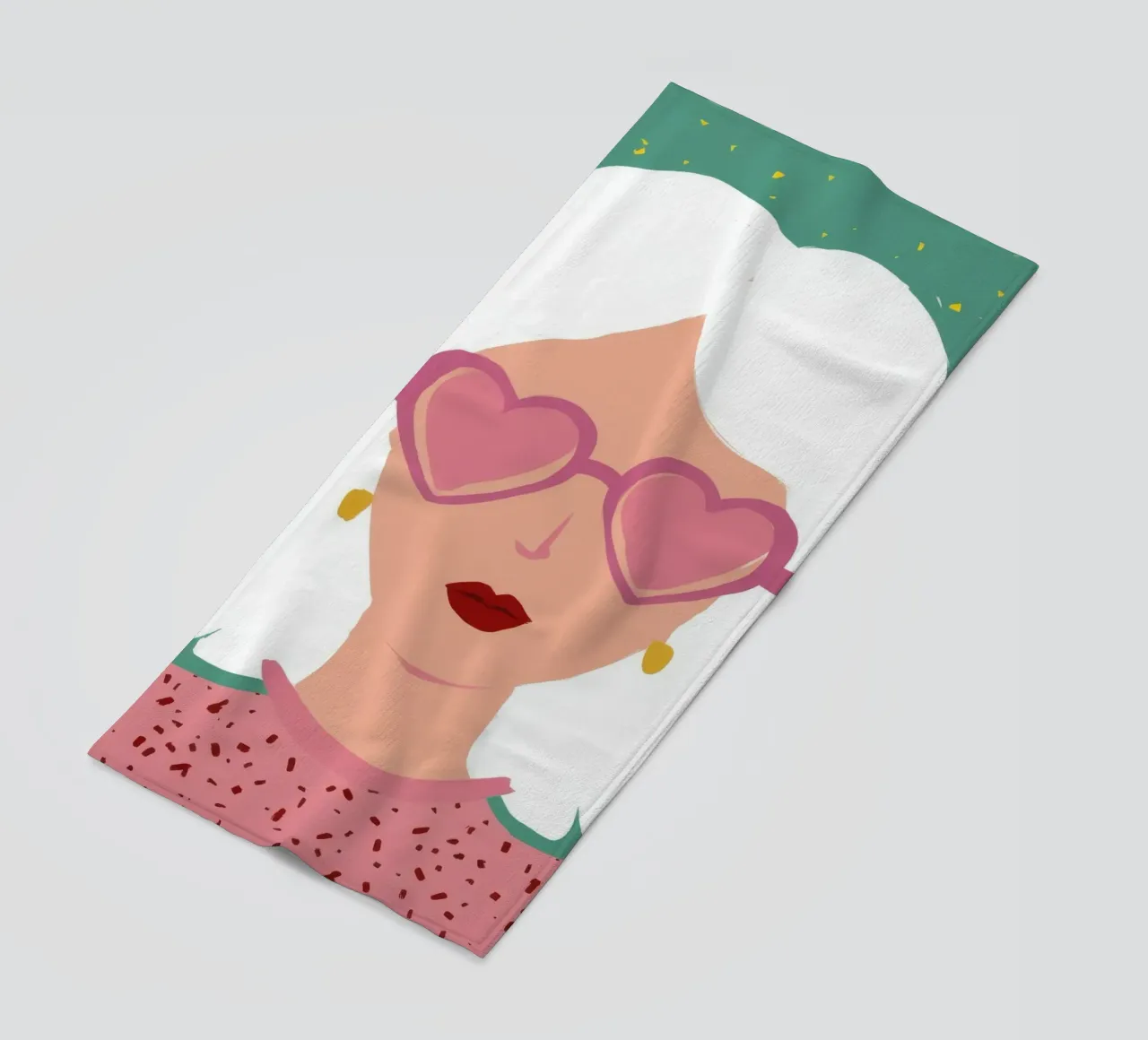 Diva del cuore-sole telo mare da Aether Brush
