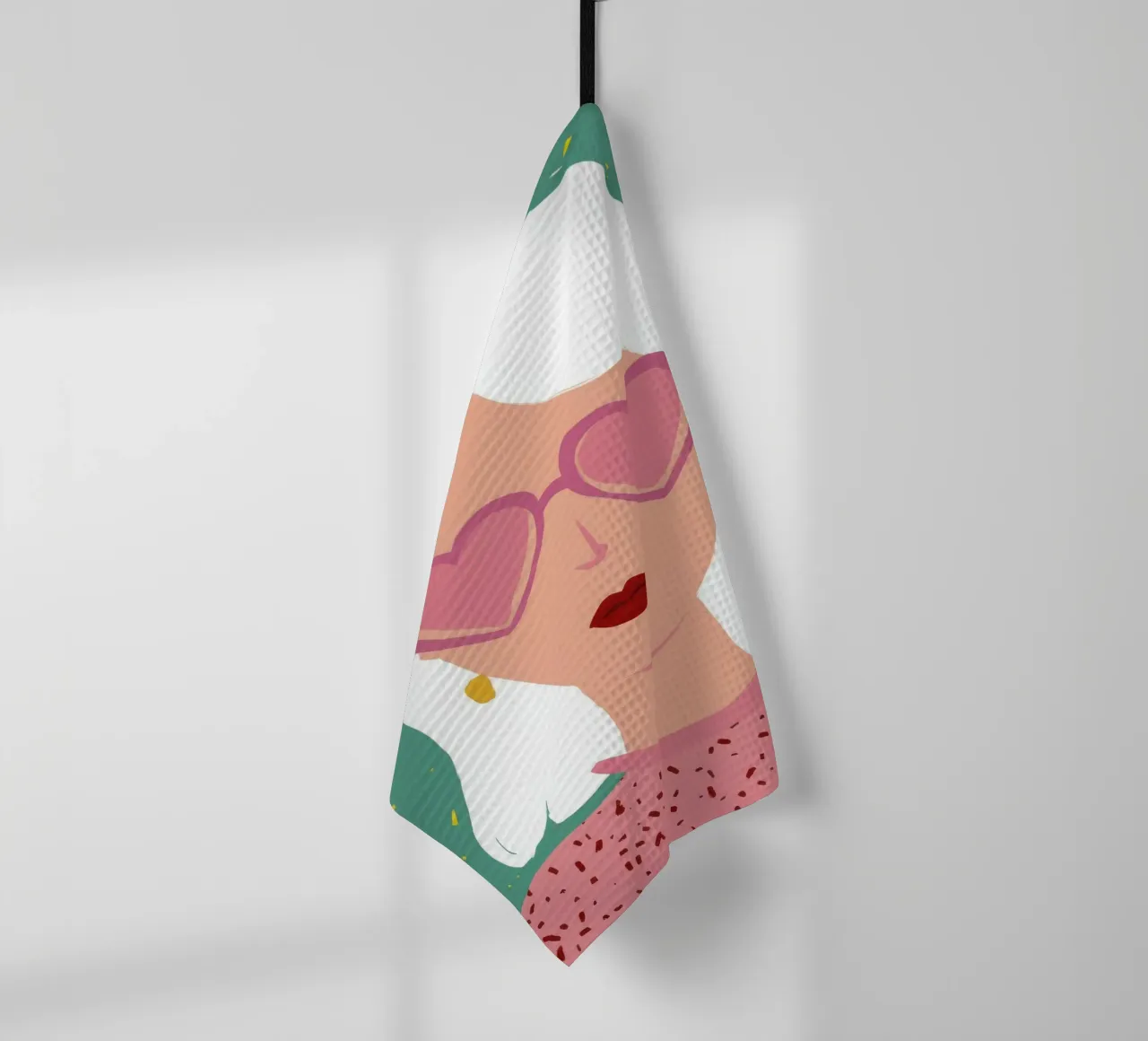 Diva del cuore-sole canovaccio da cucina da Aether Brush