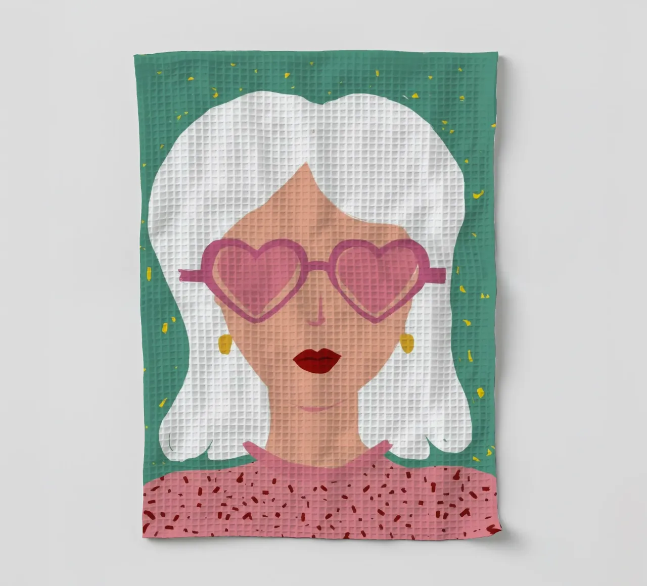 Diva del cuore-sole canovaccio da cucina da Aether Brush