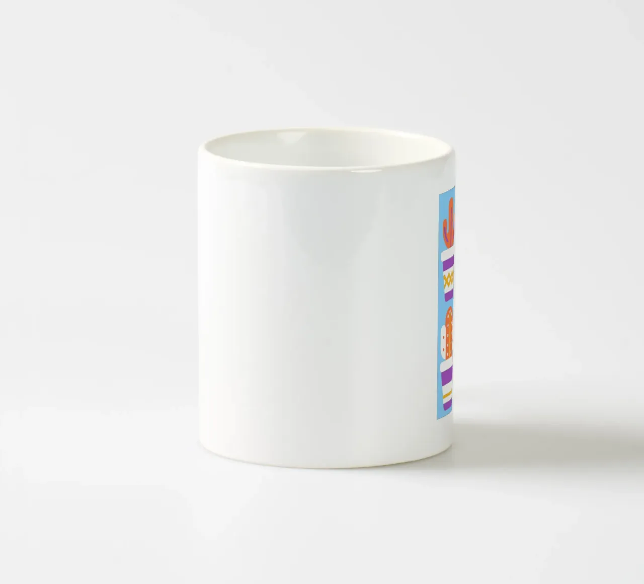 Cactus e vaso impilato tazza in ceramica da FLOWER PLACE SHOP