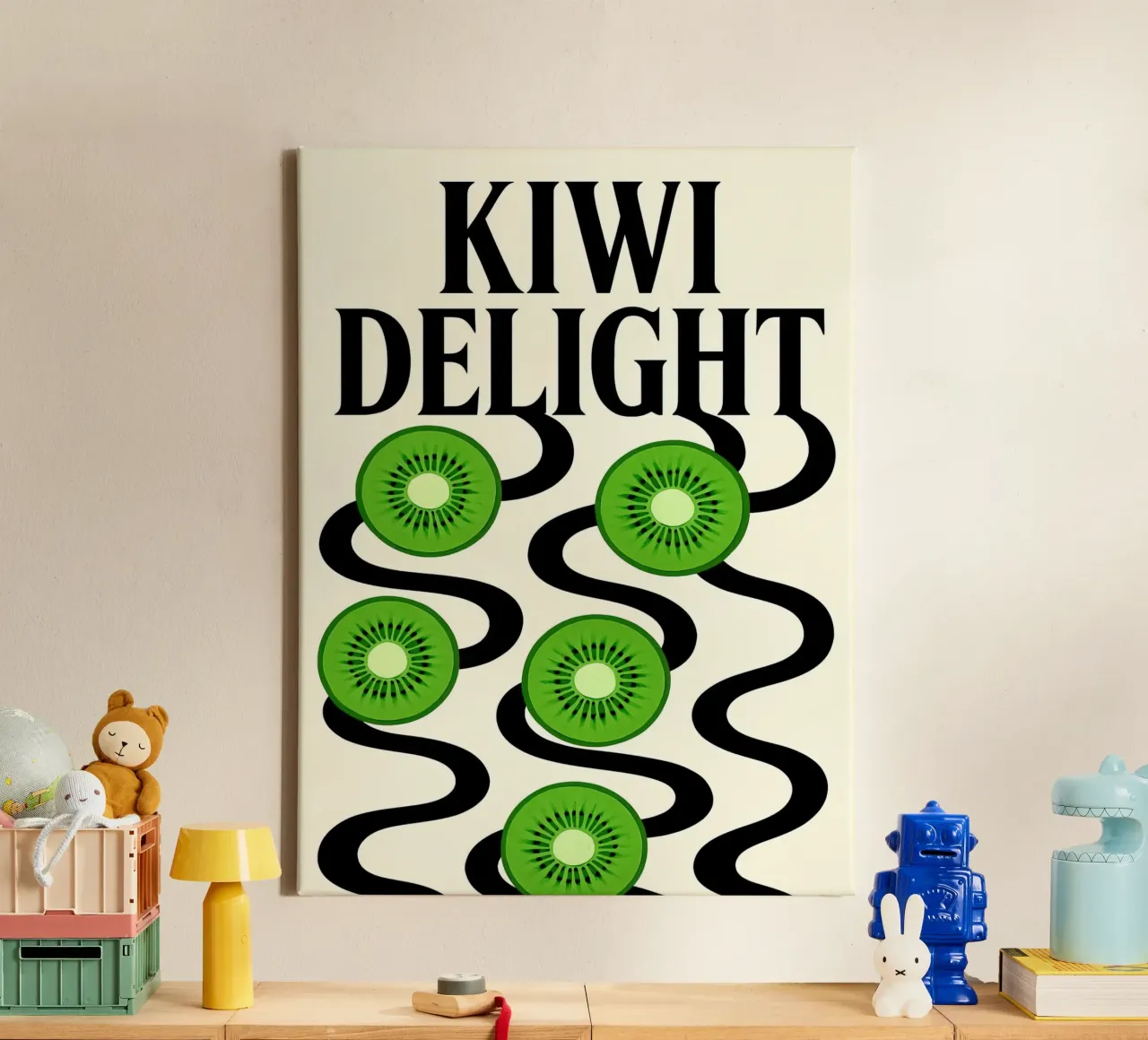 Kiwi genot canvas met Baklijst van 🥝 KIWI STORE