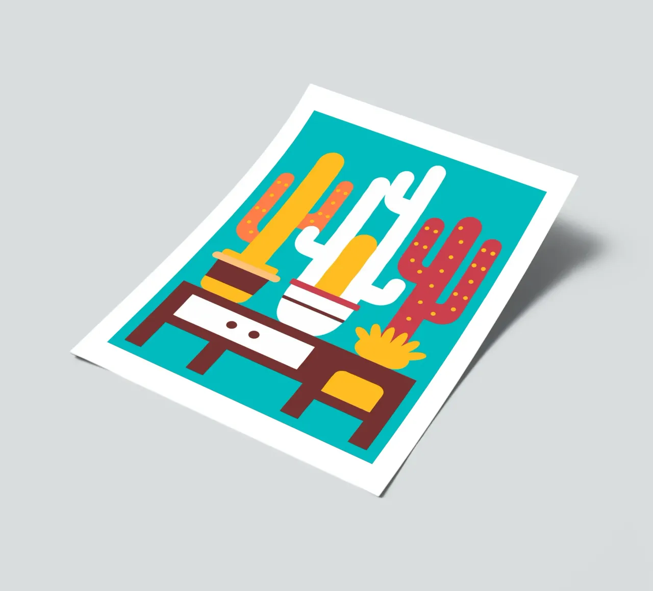 Cactus and Stacked Vase sticker sheet by FLOWER PLACE SHOP