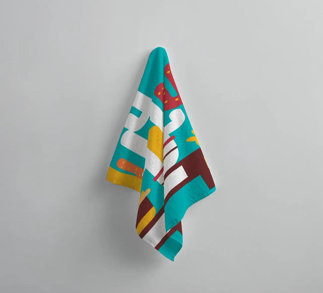 Cactus and Stacked Vase towel by FLOWER PLACE SHOP