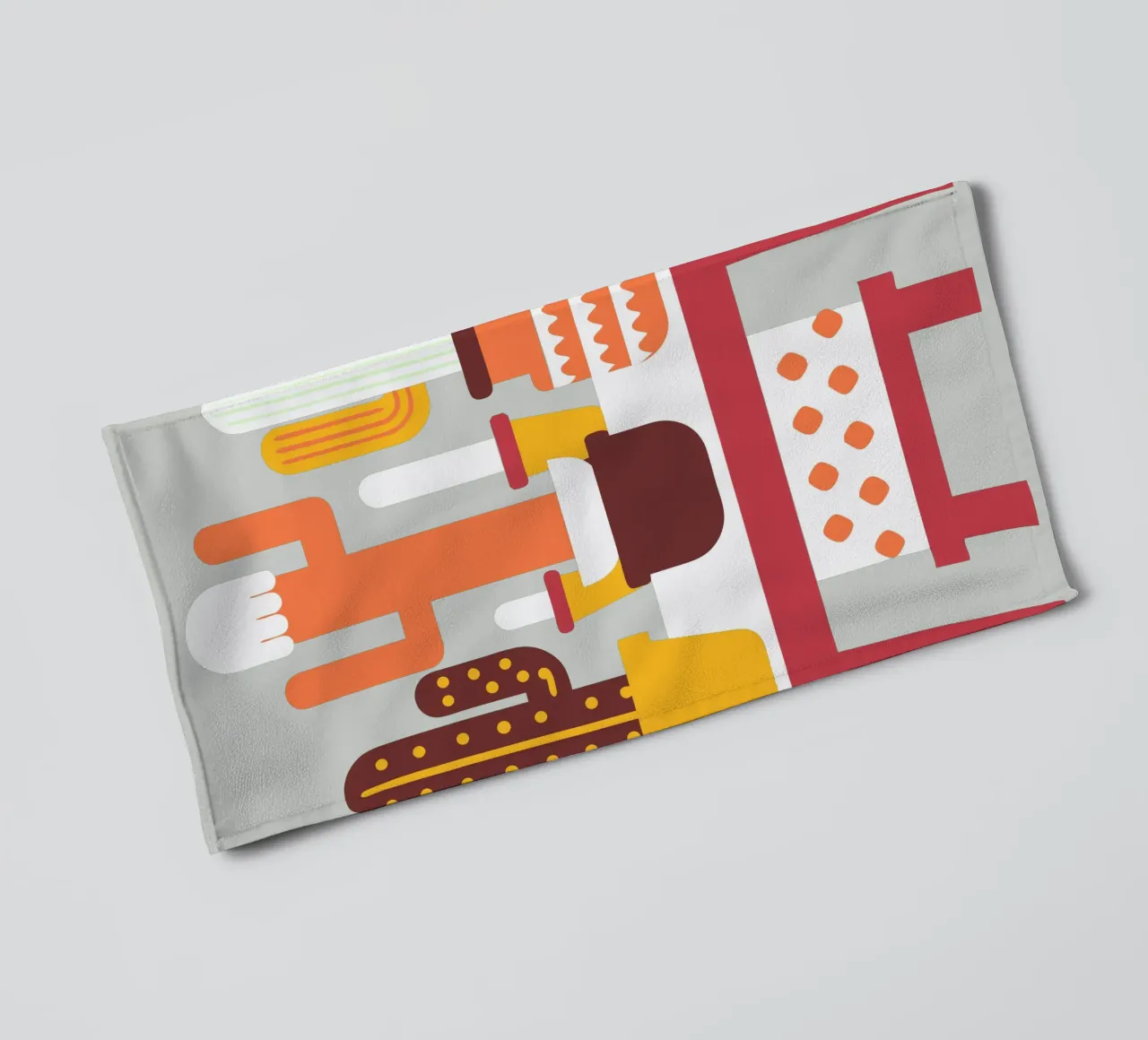 Cactus and Stacked Vase towel by FLOWER PLACE SHOP
