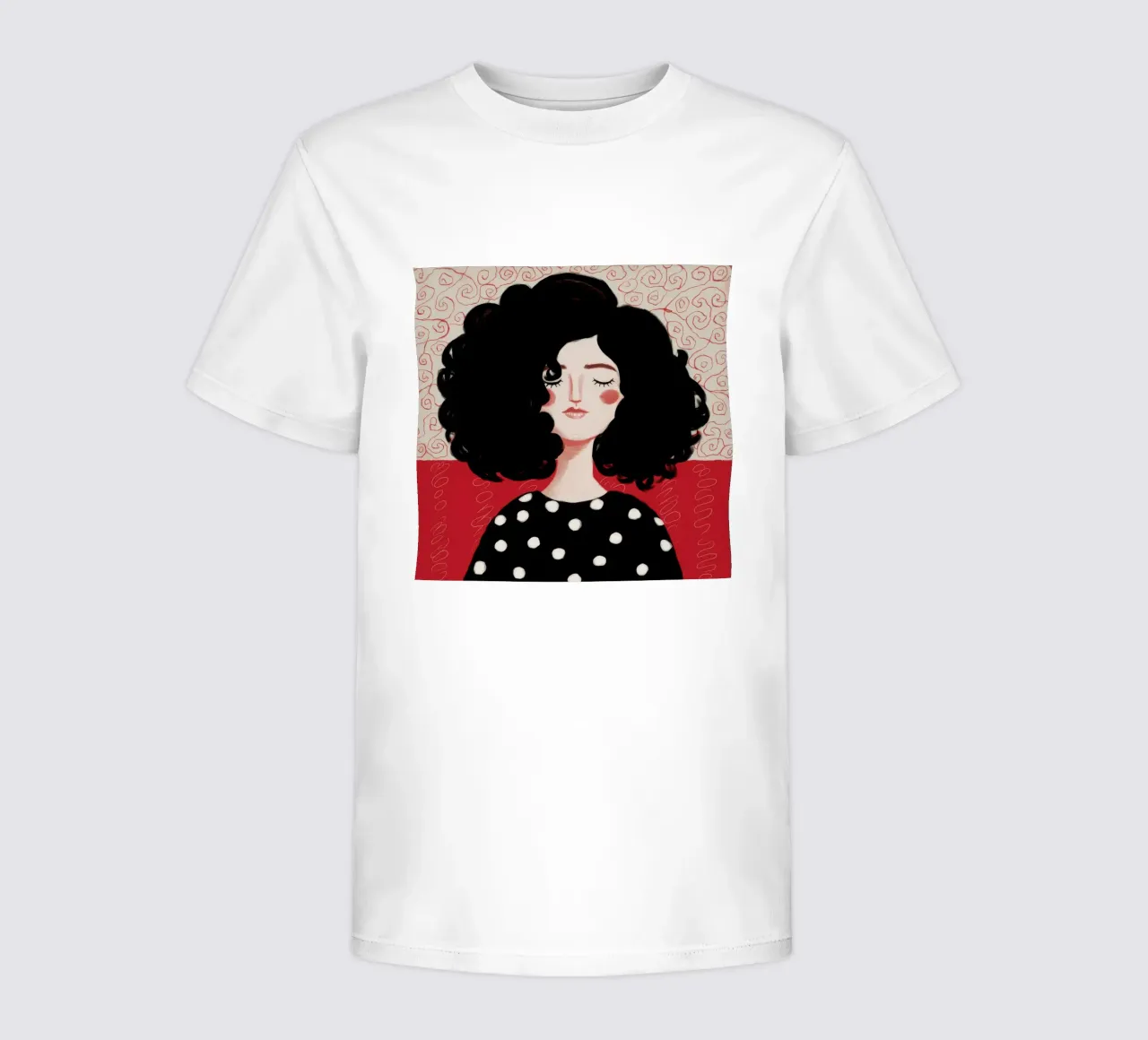 Midnight Polka Reverie kids t-shirt by Aether Brush