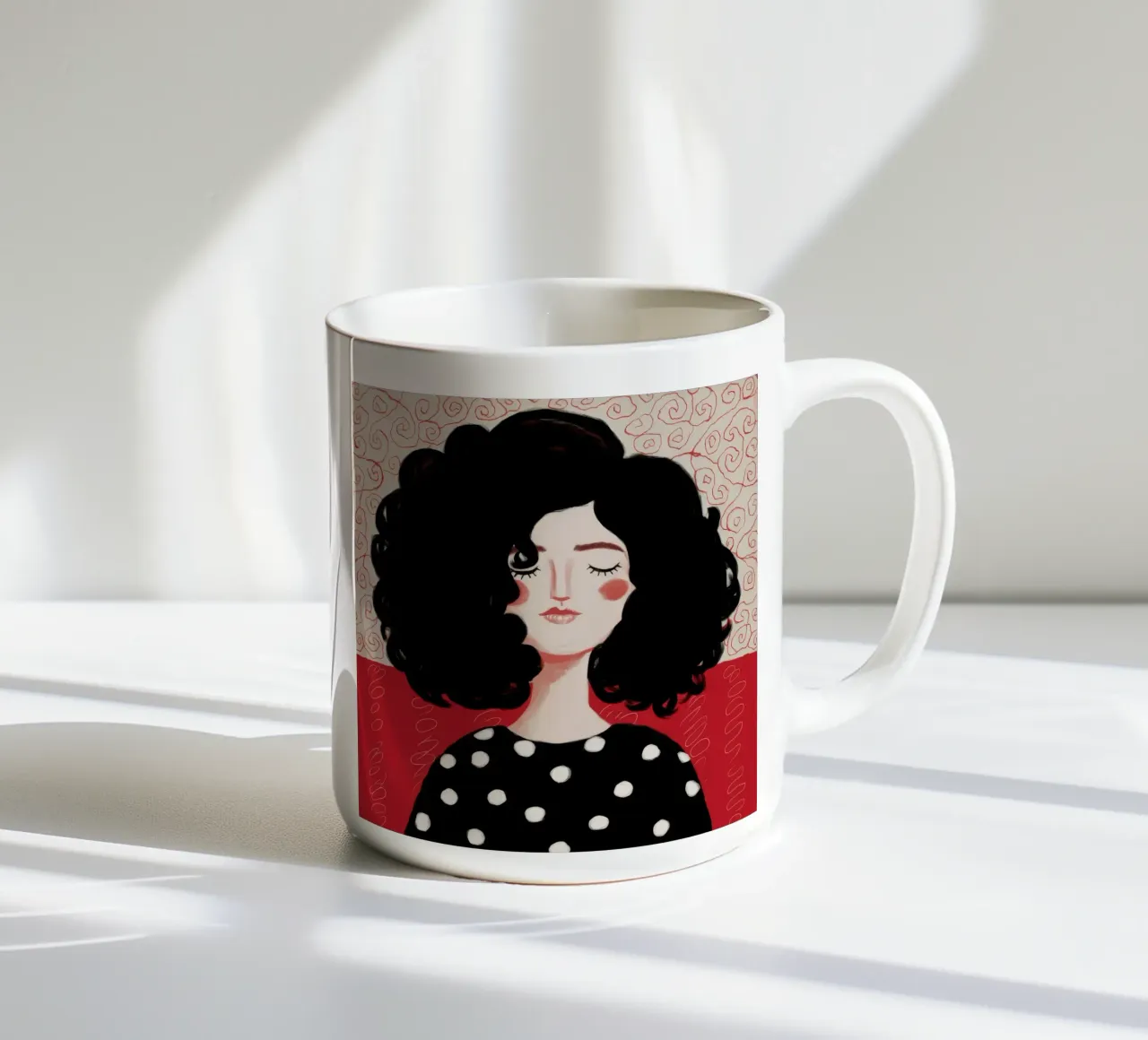 Midnight Polka Reverie tazza in ceramica da Aether Brush