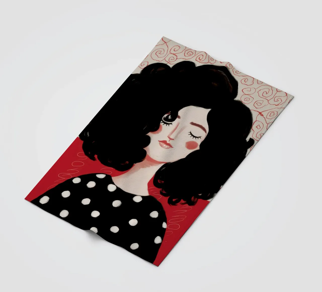 Midnight Polka Reverie coperta in pile da Aether Brush