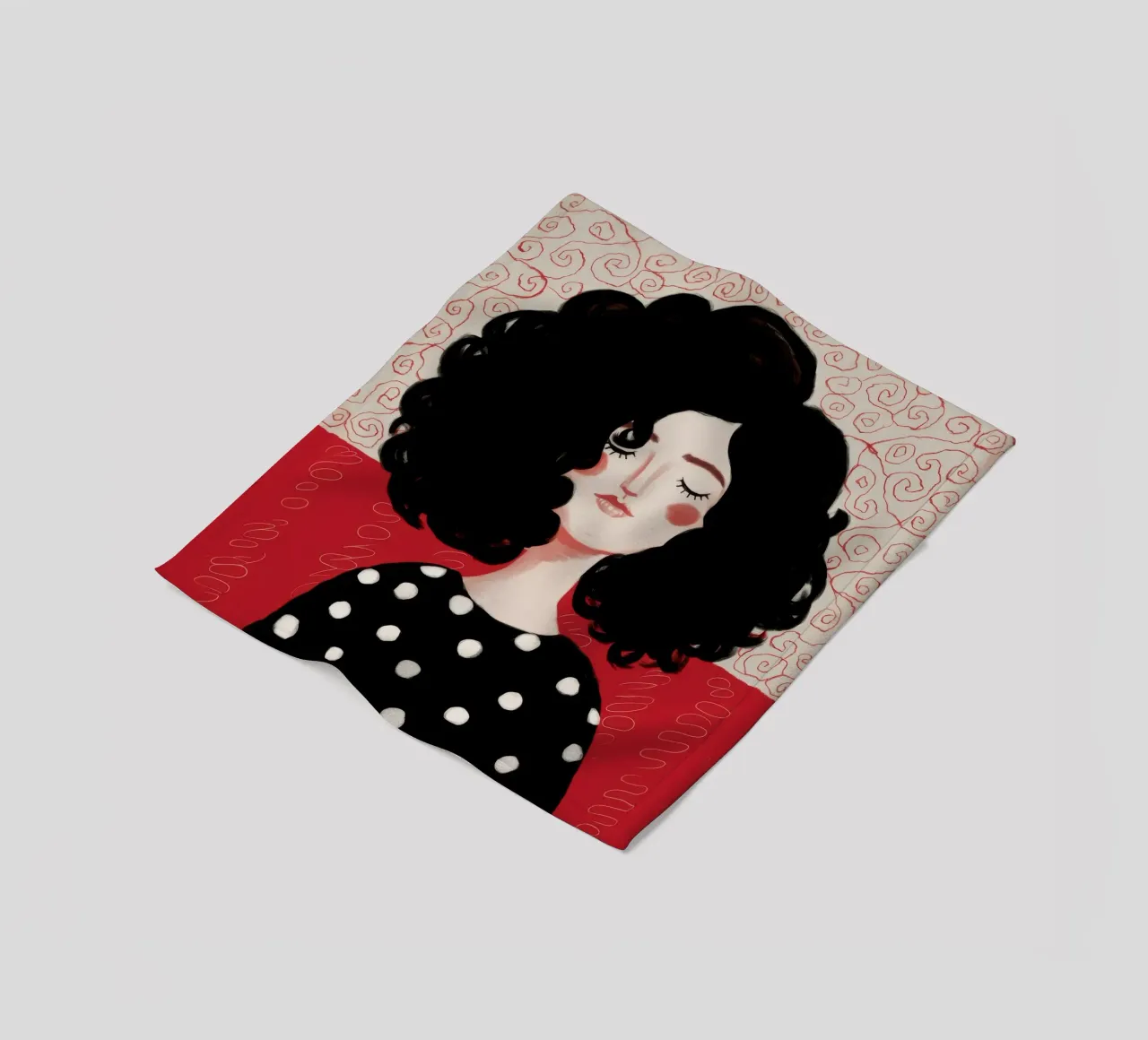 Midnight Polka Reverie coperta in pile da Aether Brush