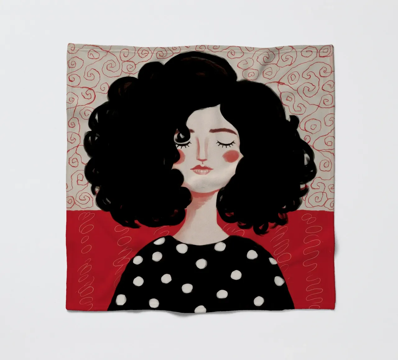 Midnight Polka Reverie coperta in pile da Aether Brush