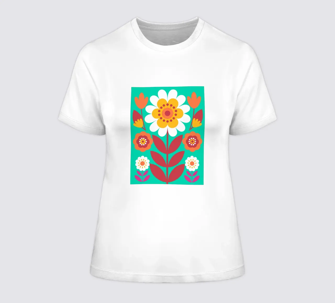 Beautiful Flowers women's fitted t-shirt by FLOWER PLACE SHOP