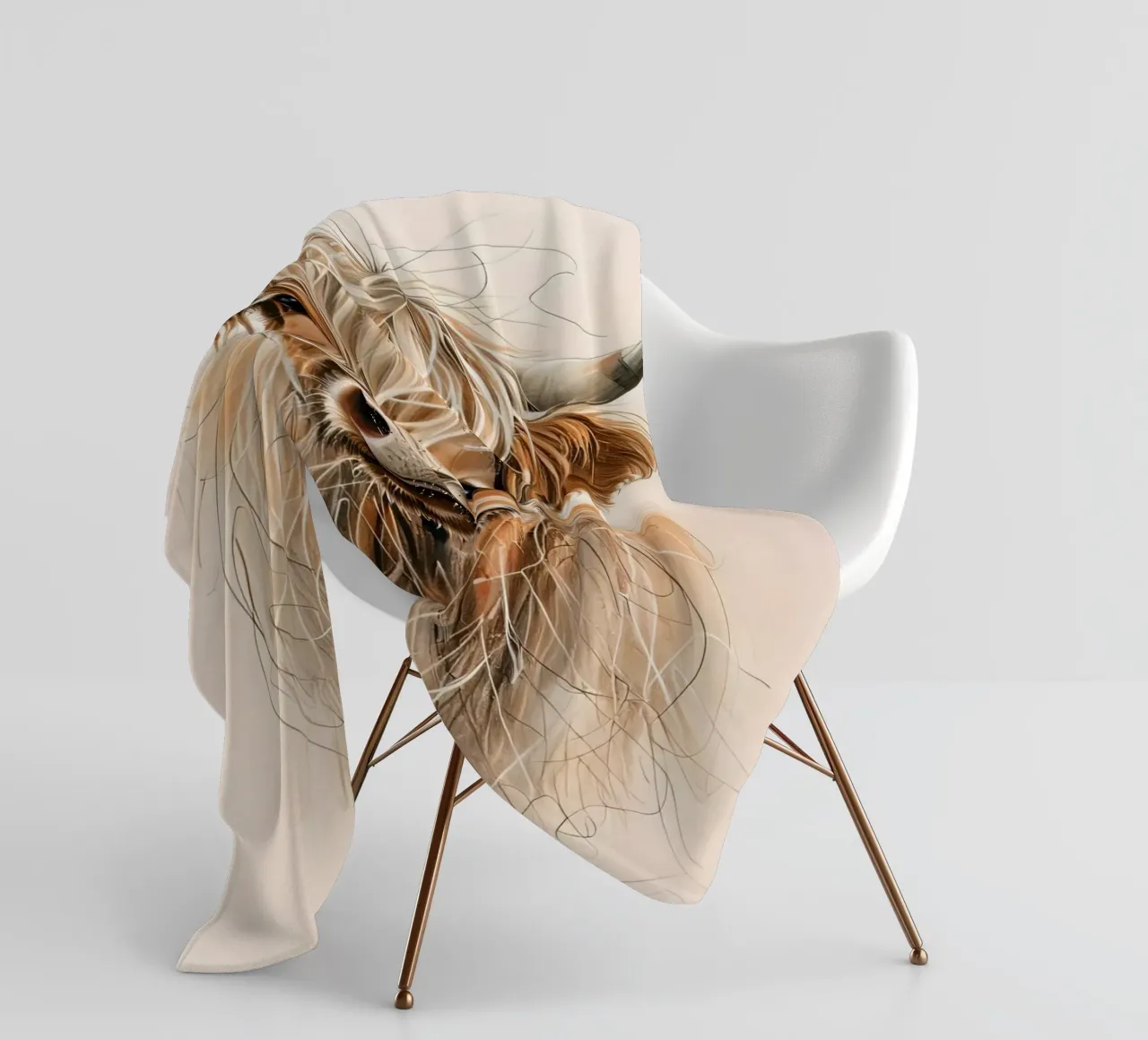 Mucca lanosa coperta in pile da 🎁 ARTVI-SHOP