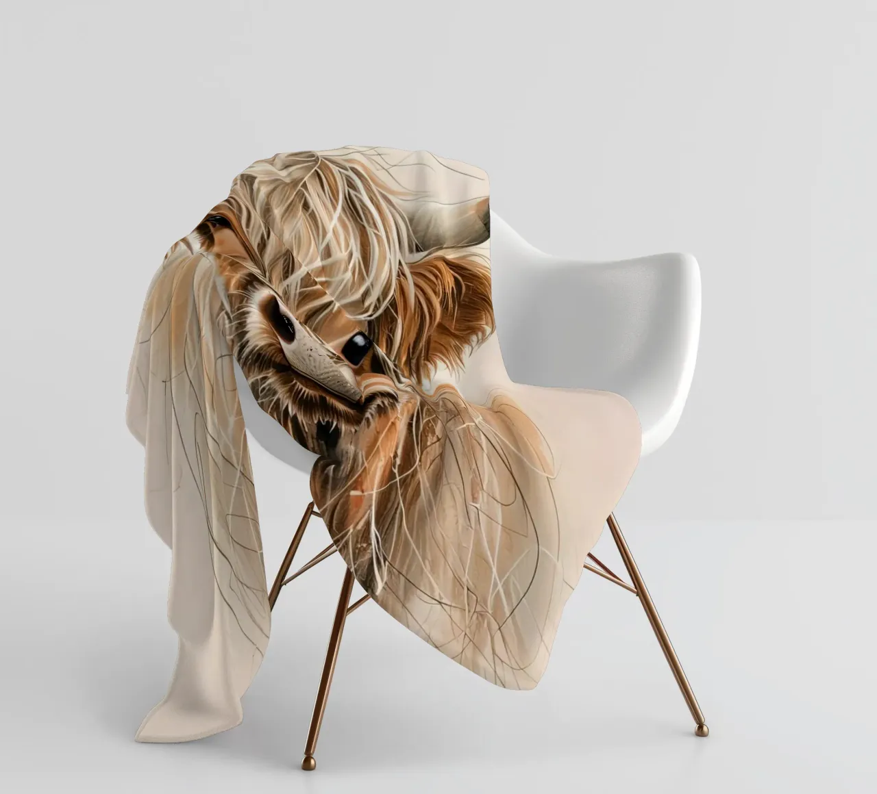 Mucca lanosa coperta in pile da 🎁 ARTVI-SHOP