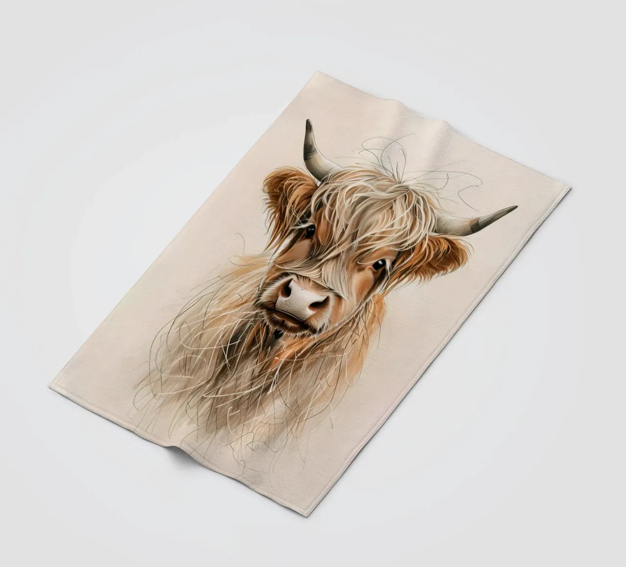 Mucca lanosa coperta in pile da 🎁 ARTVI-SHOP