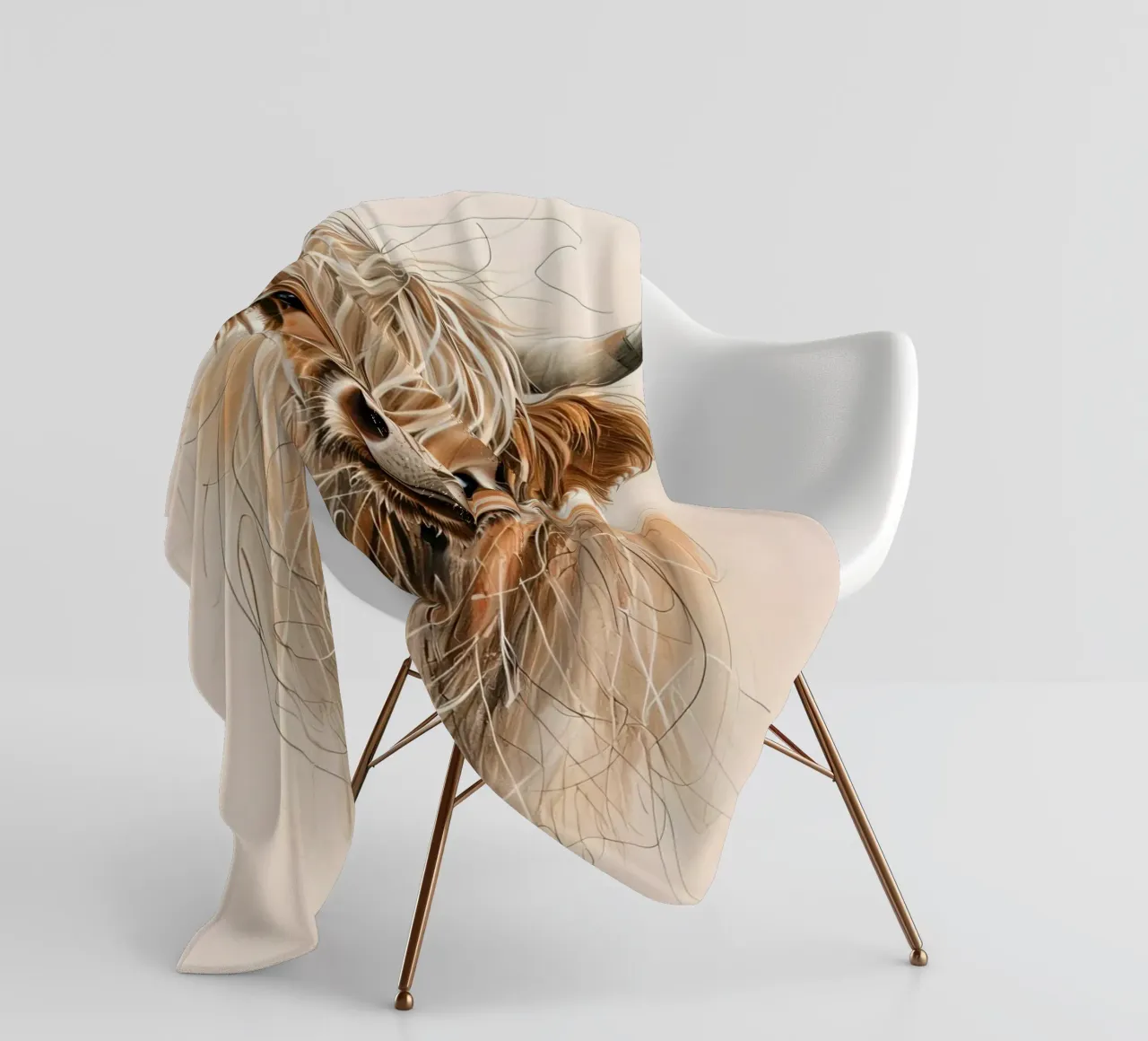 Mucca lanosa coperta in pile da 🎁 ARTVI-SHOP