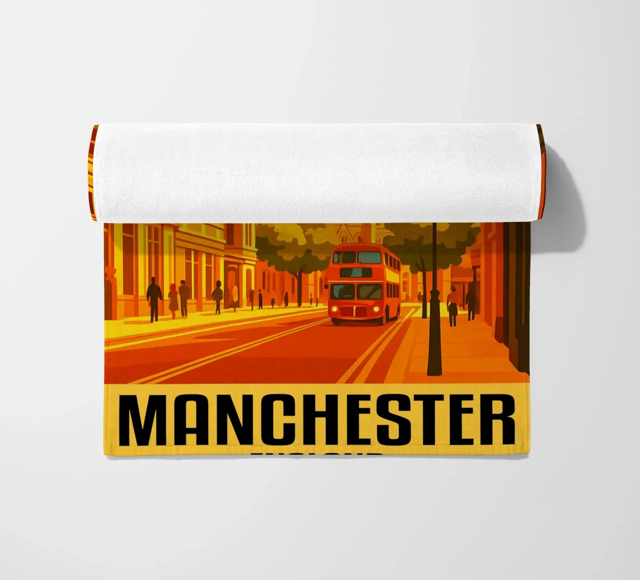Manchester Inghilterra Città Arte Immaginazione telo mare da oneheart