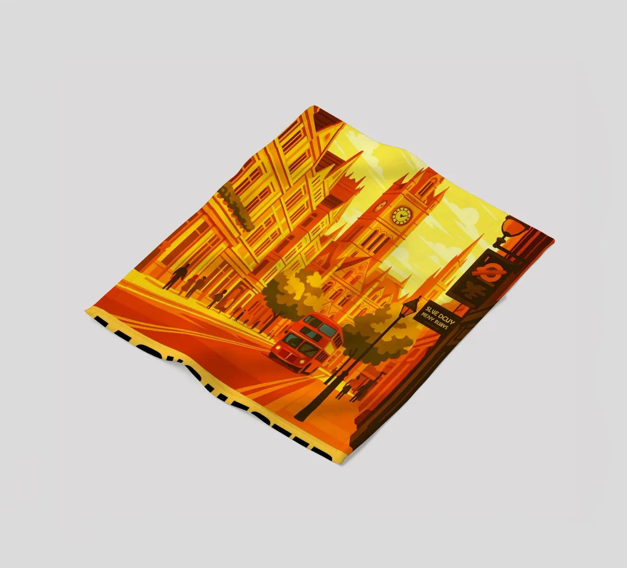 Manchester Inghilterra Città Arte Immaginazione coperta in pile da oneheart