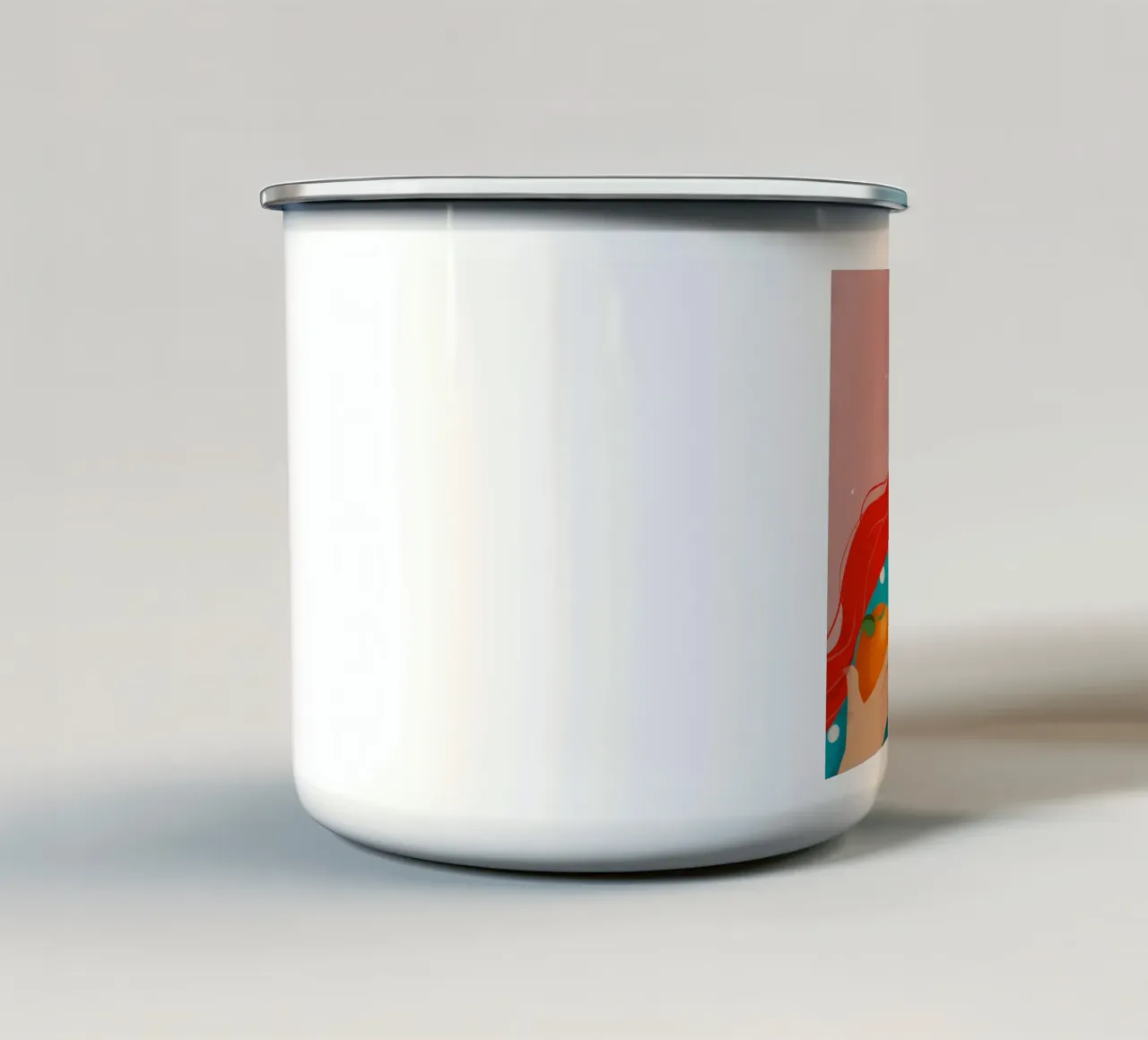 Sogno di agrumi scarlatto tazza in smalto da Aether Brush