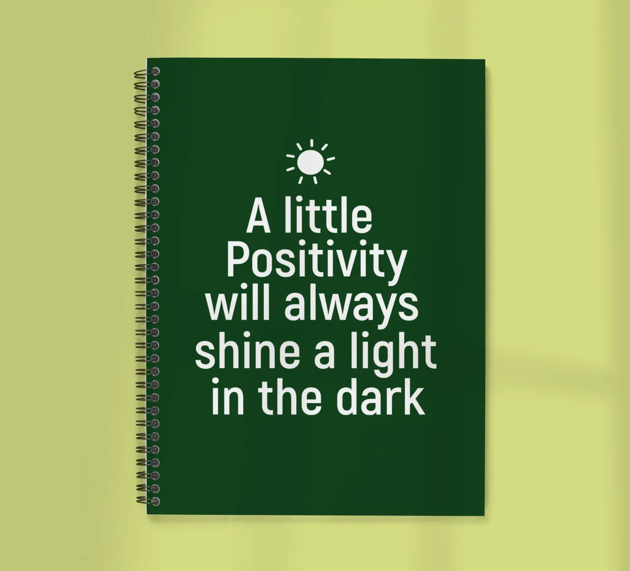 A little positivity will always shine a light in the dark diario ad anelli da positivepipo