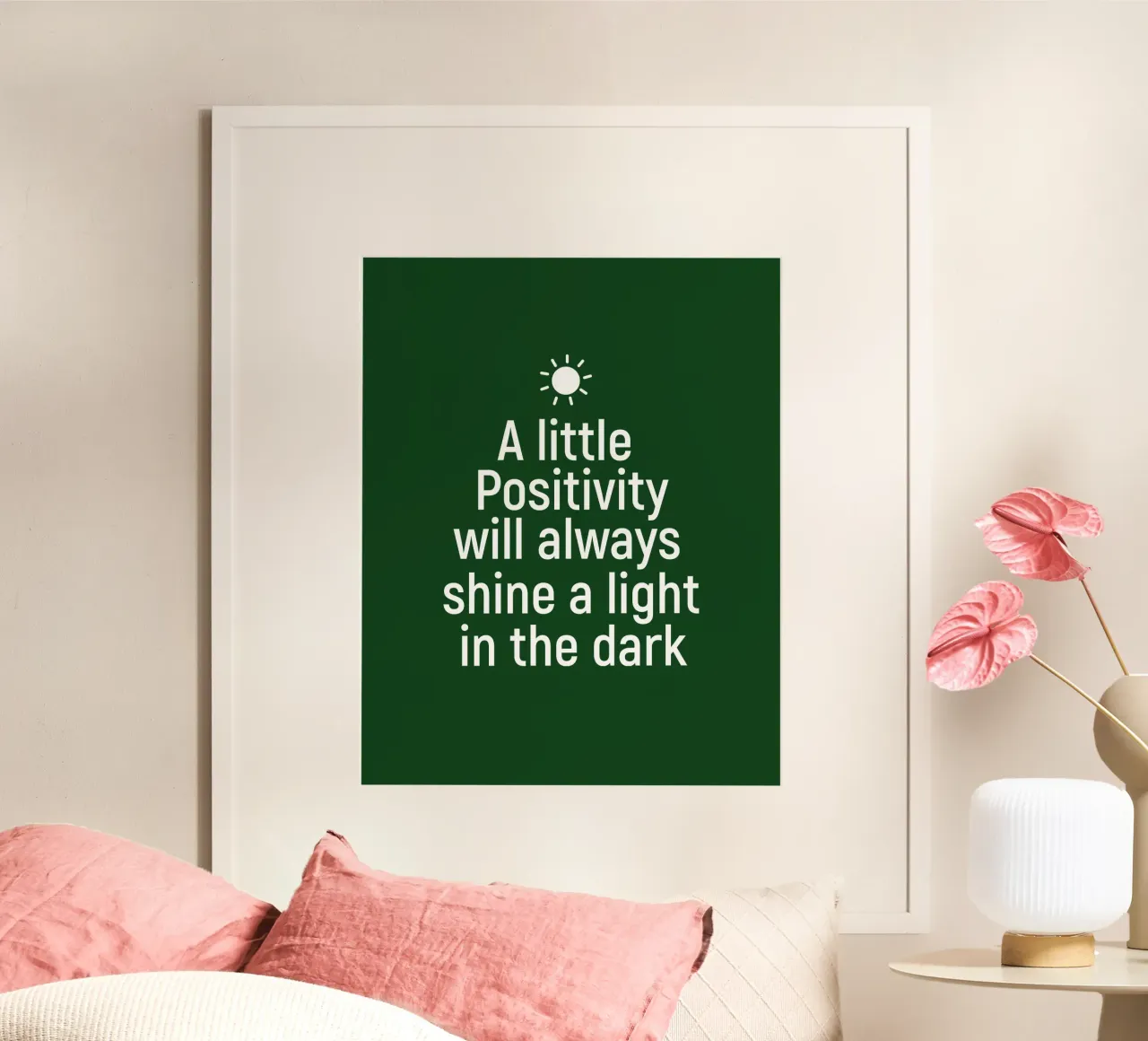 A little positivity will always shine a light in the dark carta hahnemühle da positivepipo