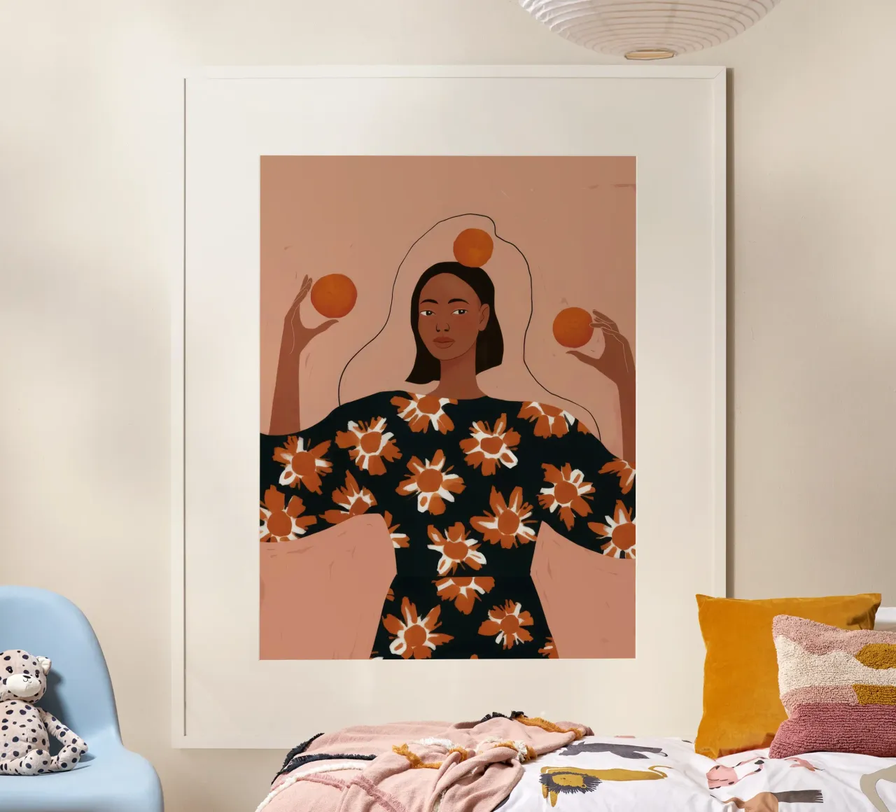 Orange Ritual Grace poster by Fine Sanctuary