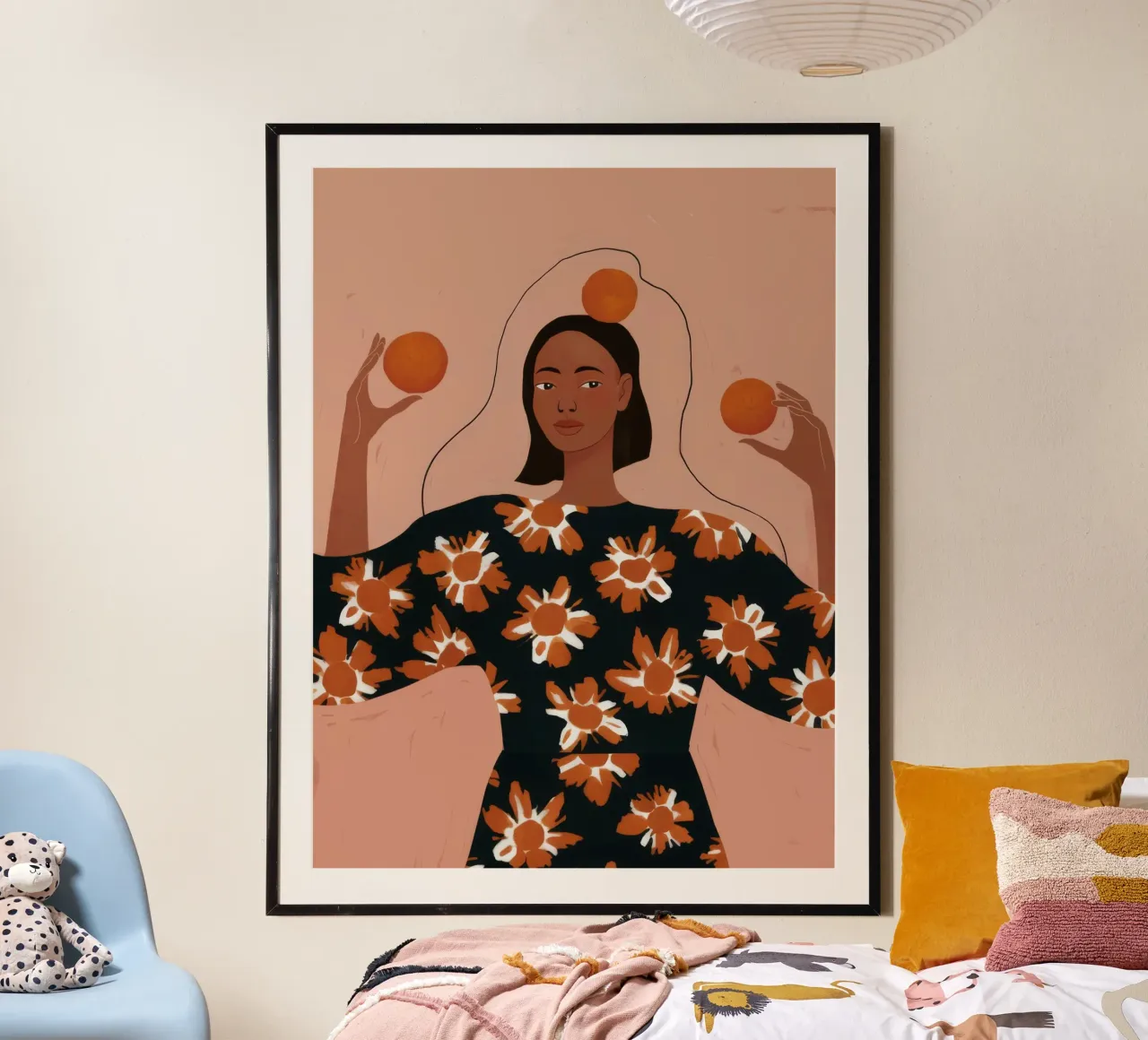 Orange Ritual Grace poster by Fine Sanctuary