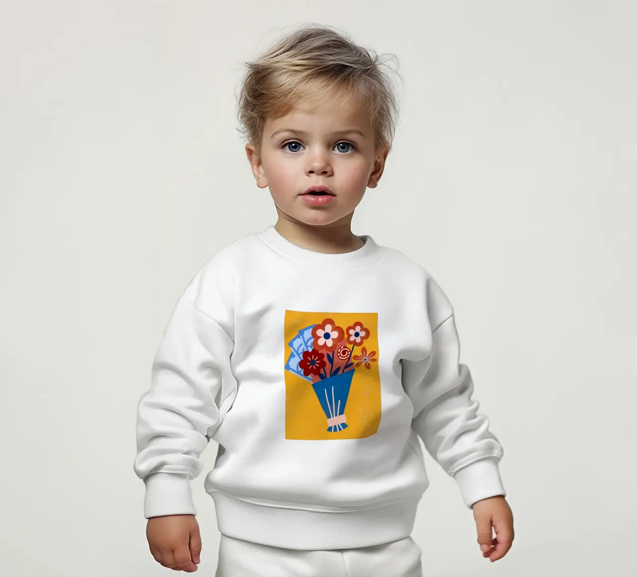 Bouquet di fiori e denaro felpa neonato da THE LATEST SHOP