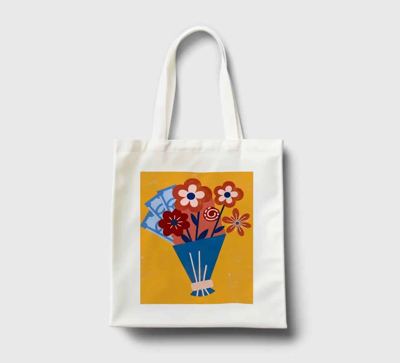 Bouquet di fiori e denaro borsa in juta da THE LATEST SHOP