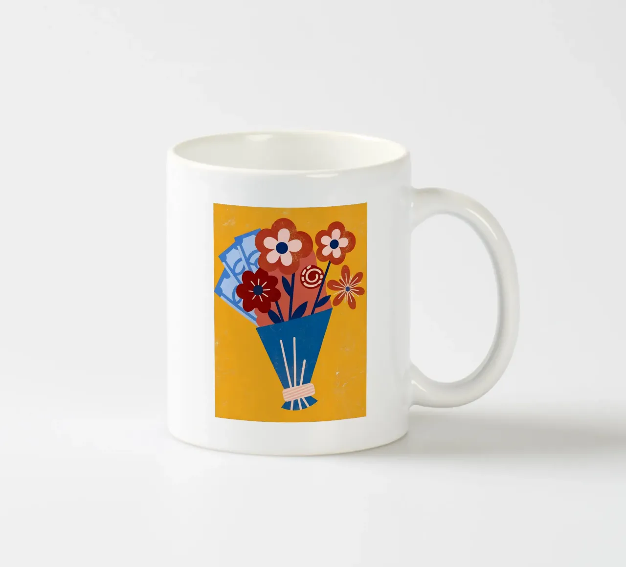 Bouquet di fiori e denaro tazza in ceramica da THE LATEST SHOP